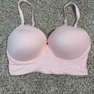 Pink Padded No Wire Bra